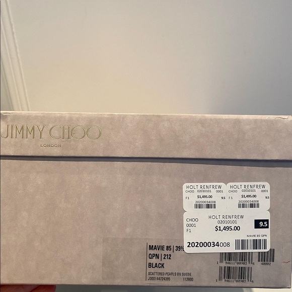 Brand new JIMMY CHOO Mavie 85 Suede Ankle Boots with Pearls - Picture 10 of 11